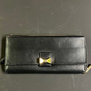 Chloe Black Leather Wallet Crossbody